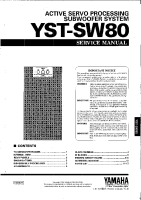 Yamaha YSTSW-80-Service-Manual